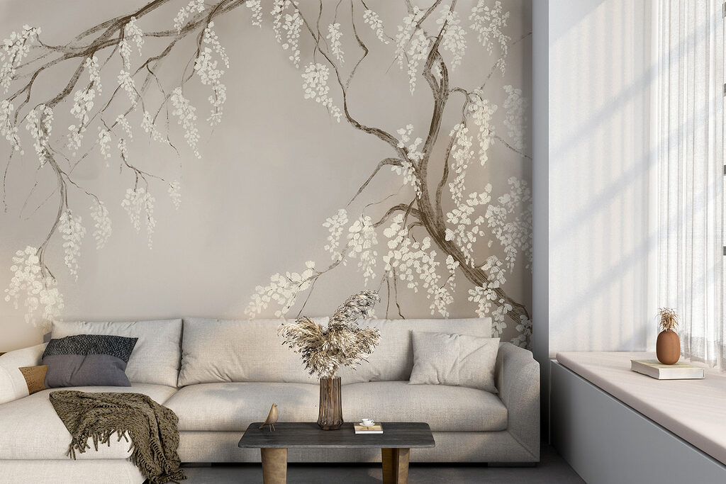 Sous les branches fleuries — intérieur 3