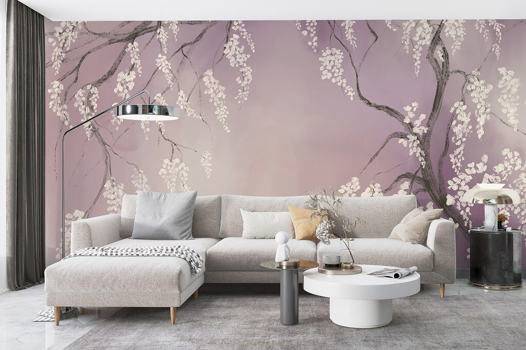 Sous les branches fleuries — intérieur 1