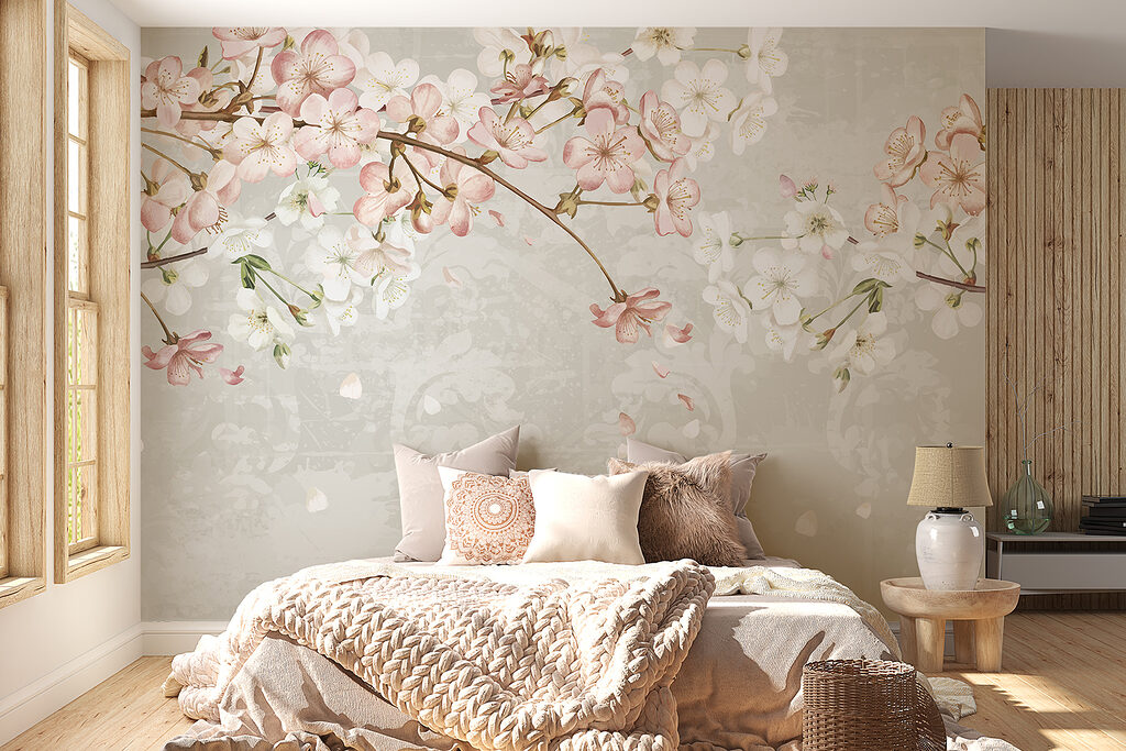 Arche fleurie dans un intérieur