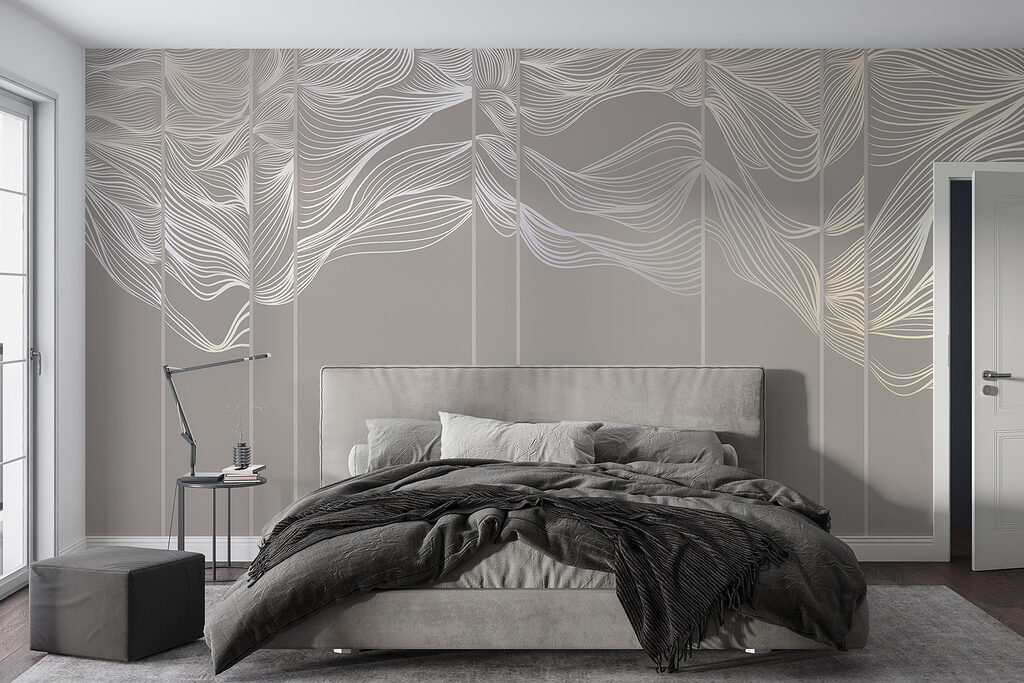 Lignes fluides et feuilles — intérieur 4