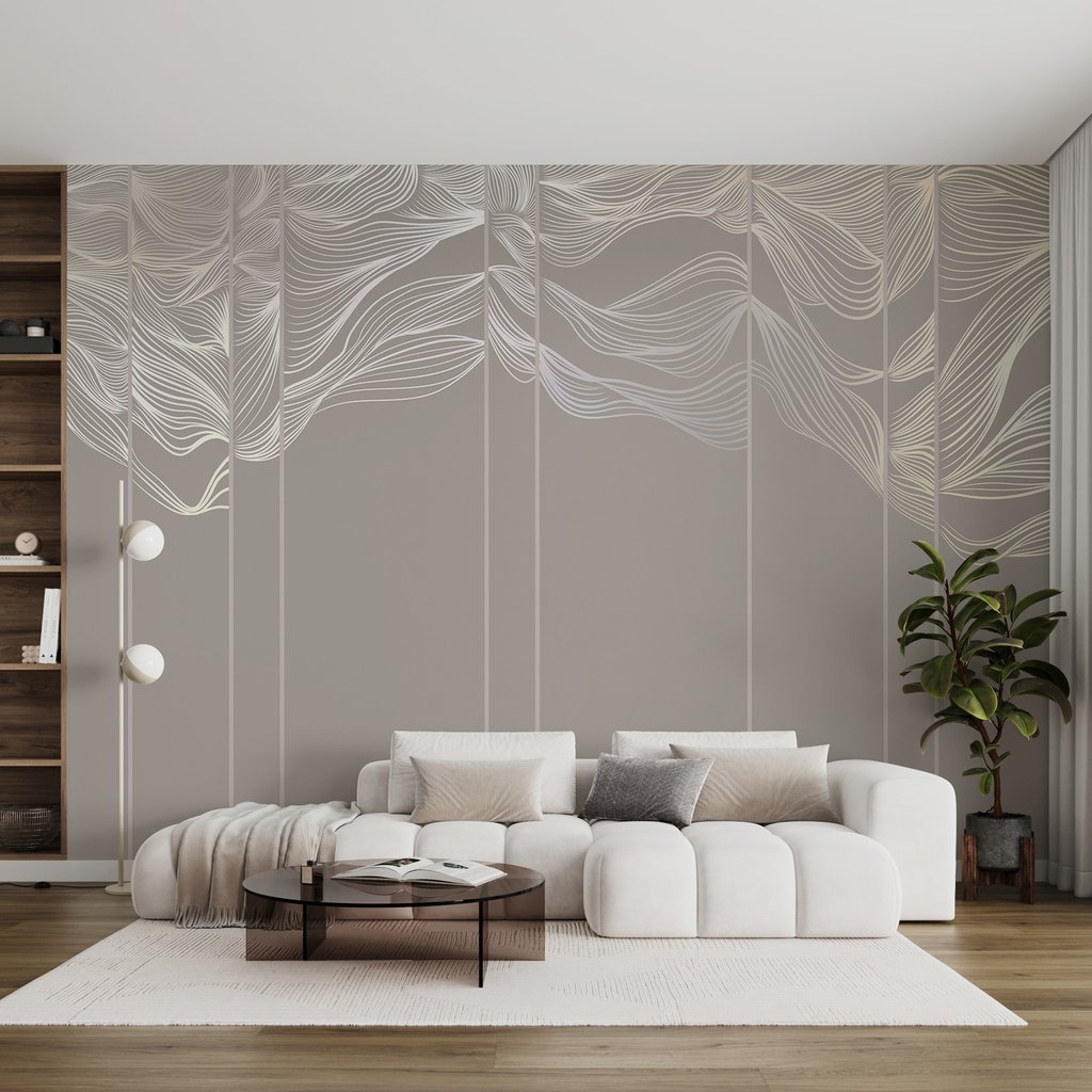 Lignes fluides et feuilles — intérieur 5