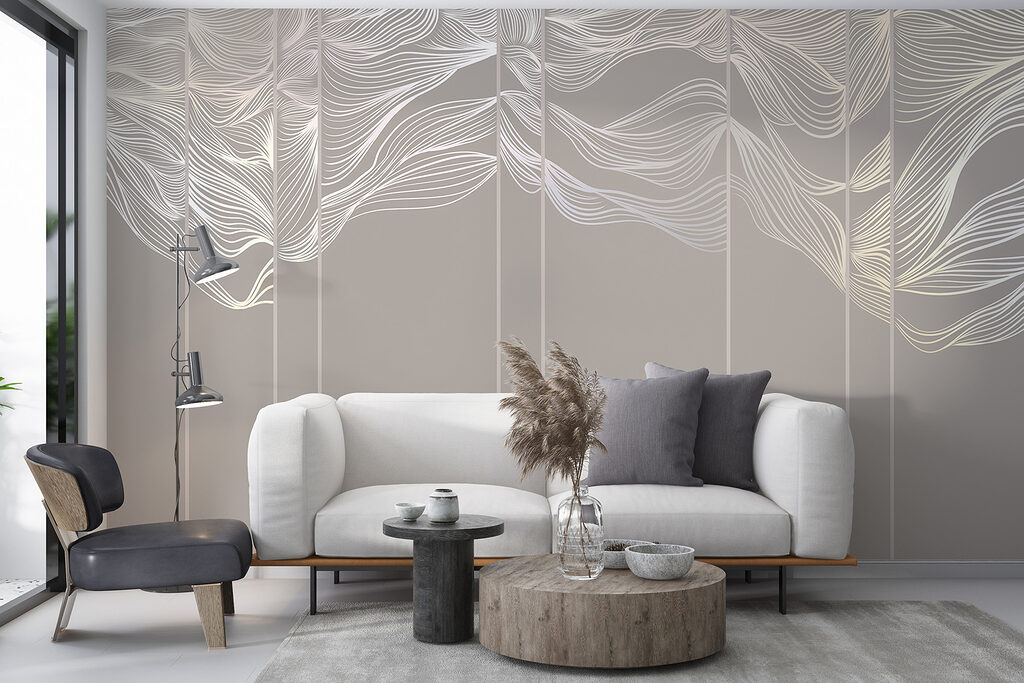 Lignes fluides et feuilles — intérieur 6