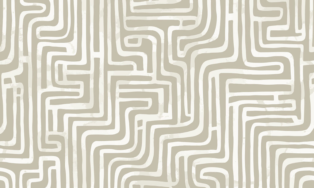 Labyrinthe de lignes — motif complet