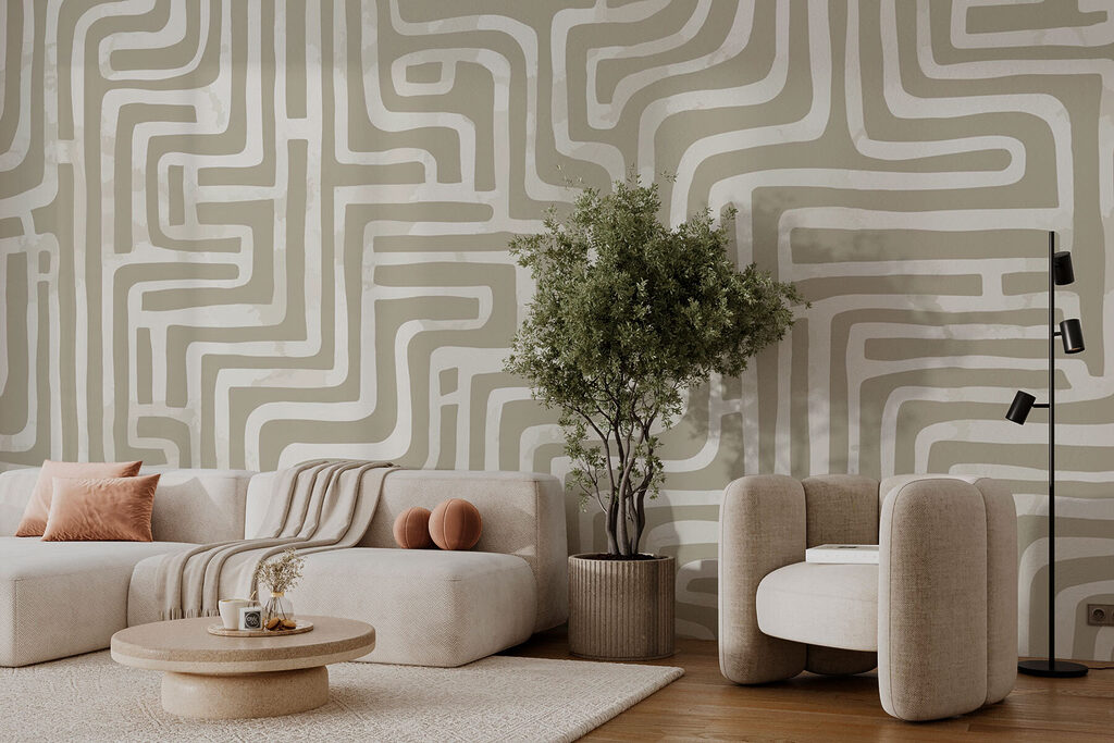 Labyrinthe de lignes — intérieur 1
