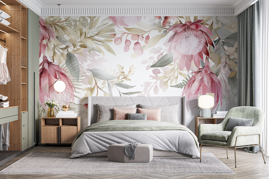 Cadre fleuri pastel — intérieur 2