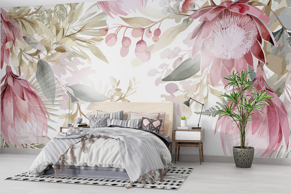 Cadre fleuri pastel — intérieur 3