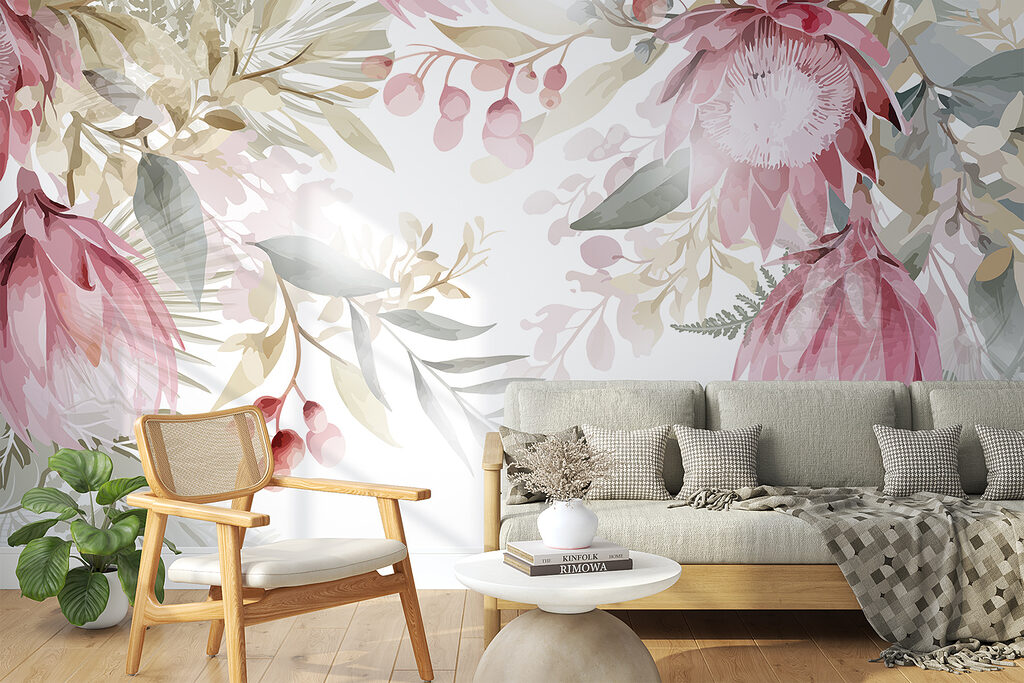 Cadre fleuri pastel — intérieur 4