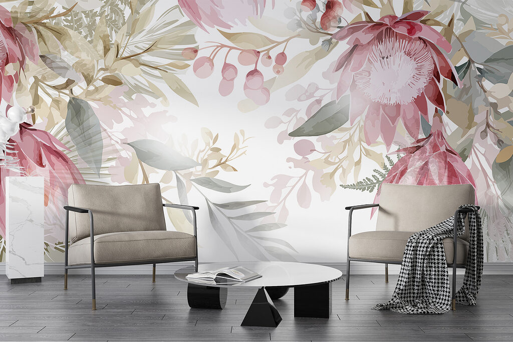 Cadre fleuri pastel — intérieur 5