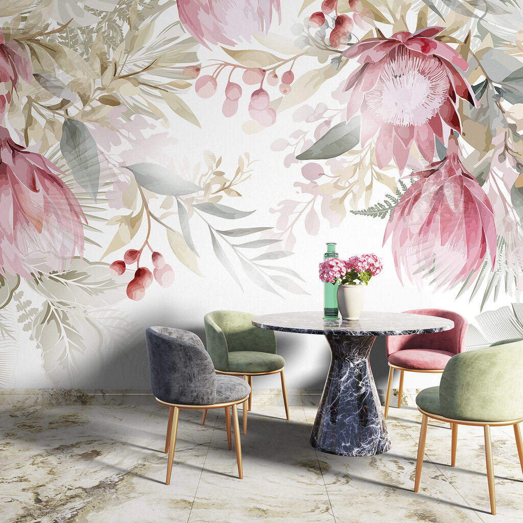 Cadre fleuri pastel — intérieur 6
