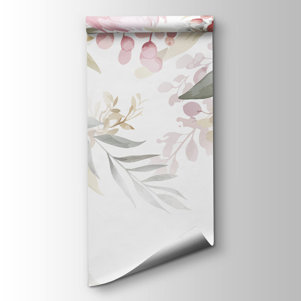 Cadre fleuri pastel — vue du produit