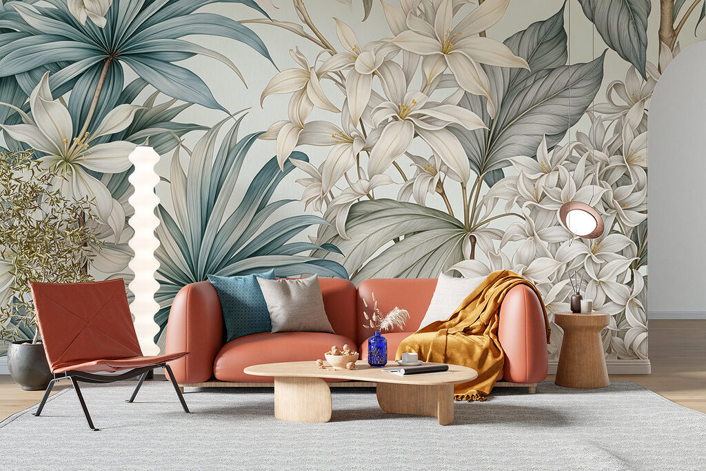 Jardin fleuri en lignes — intérieur 4