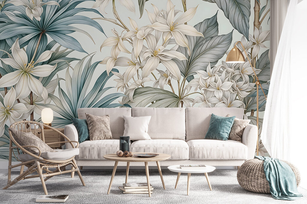 Jardin fleuri en lignes — intérieur 5