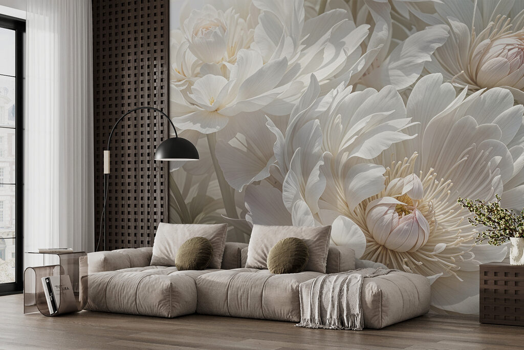 Fleurs blanches élégantes — intérieur 6