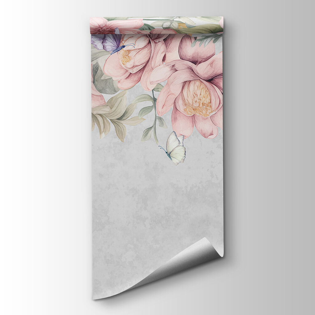 Fleurs et papillons virevoltants — vue du produit