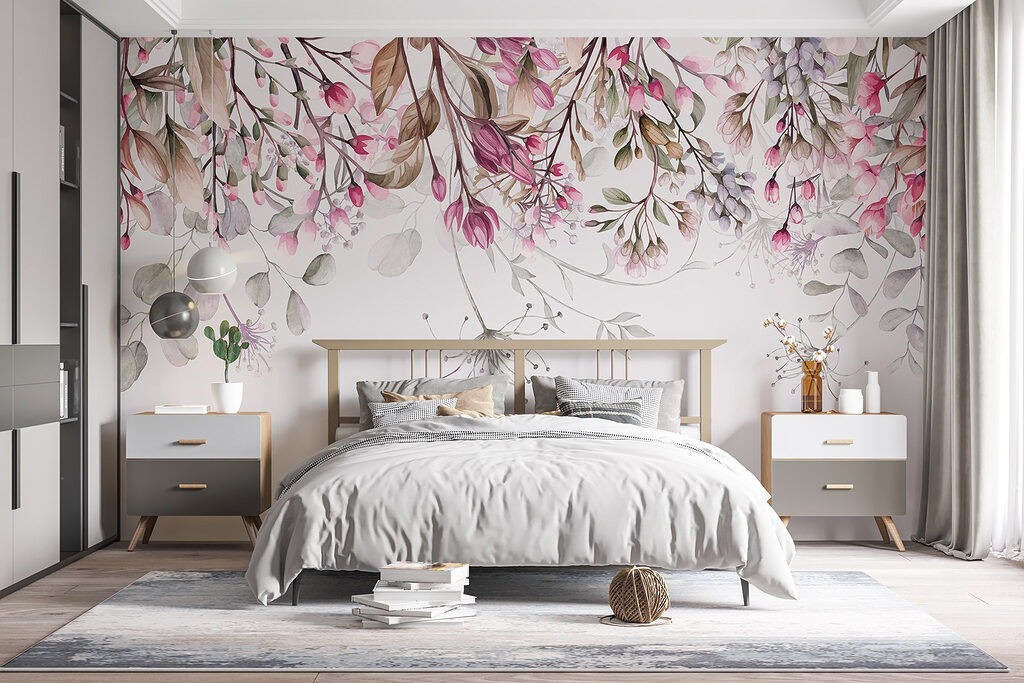 Bordure fleurie à l’aquarelle — intérieur 1