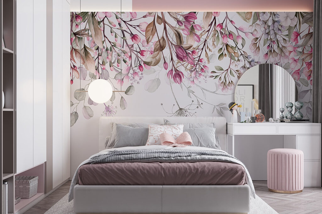 Bordure fleurie à l’aquarelle — intérieur 2