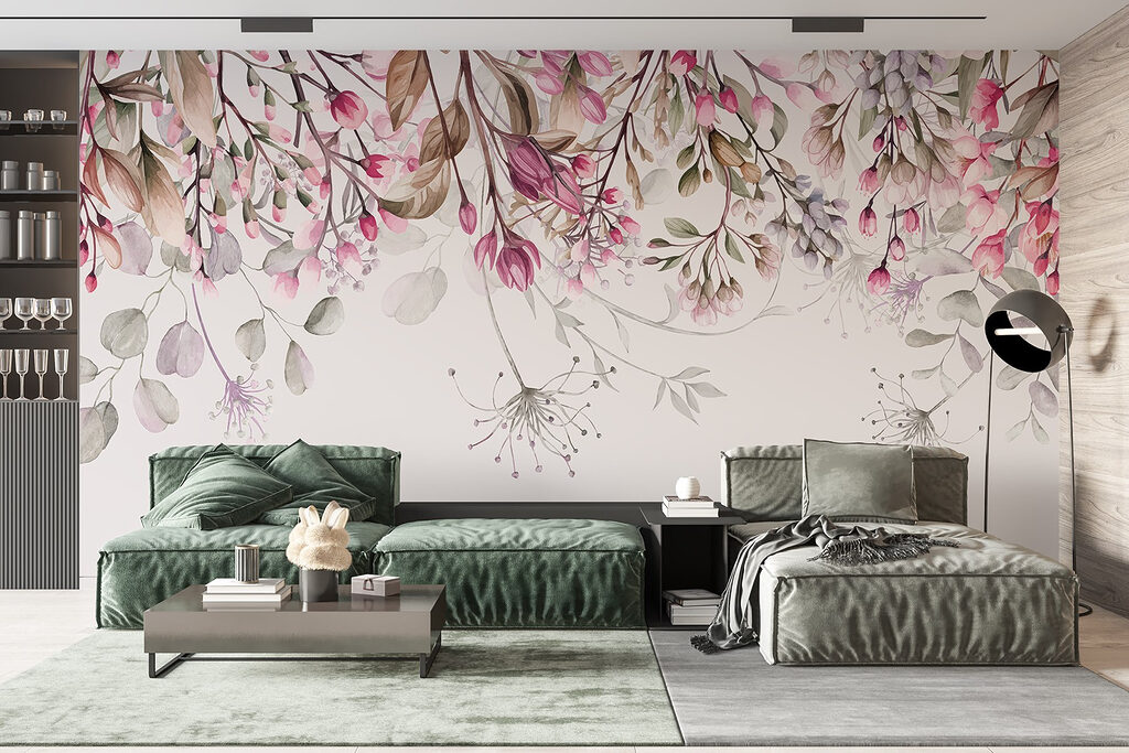 Bordure fleurie à l’aquarelle — intérieur 3