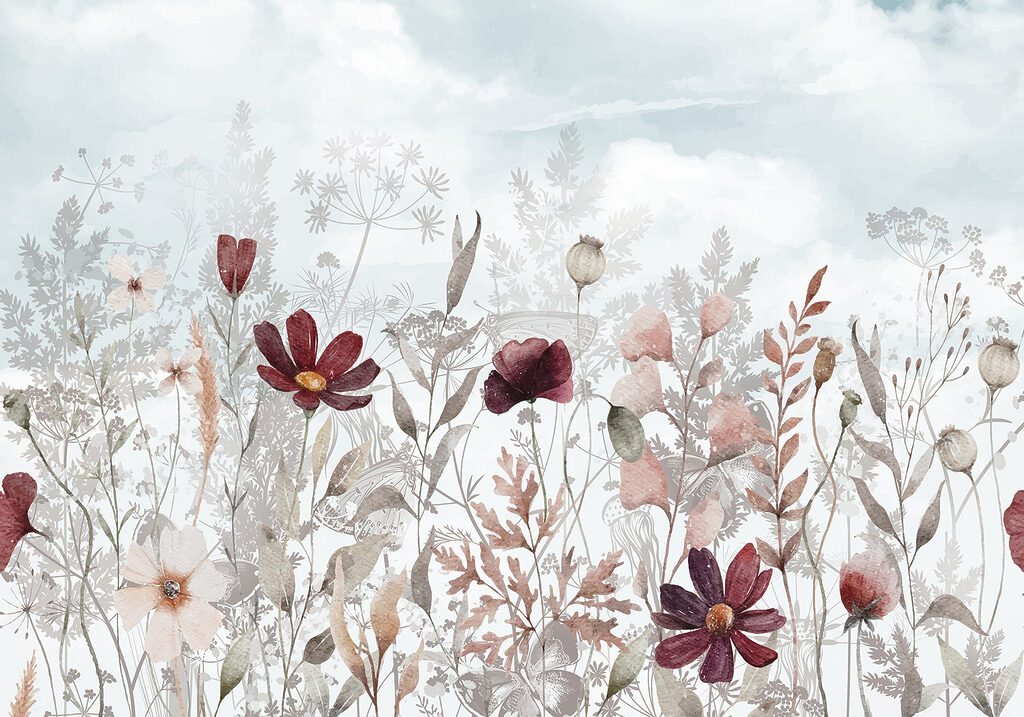Fleurettes des prés — motif complet