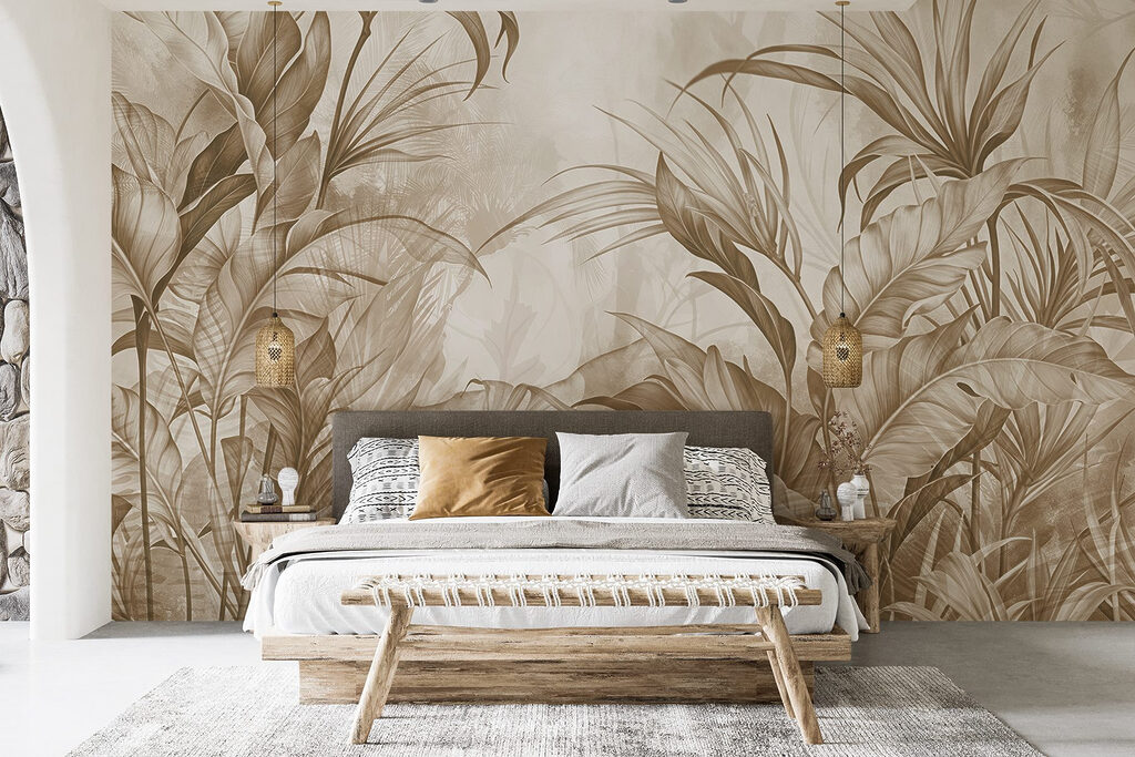 Longues feuilles tropicales — intérieur 1