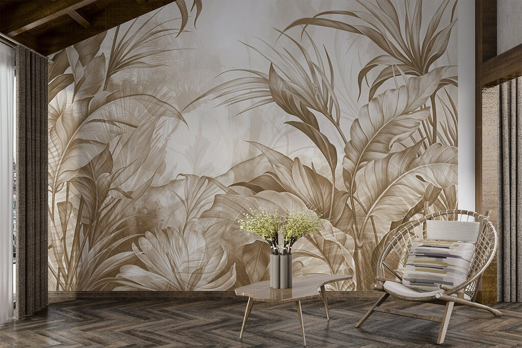 Longues feuilles tropicales — intérieur 4