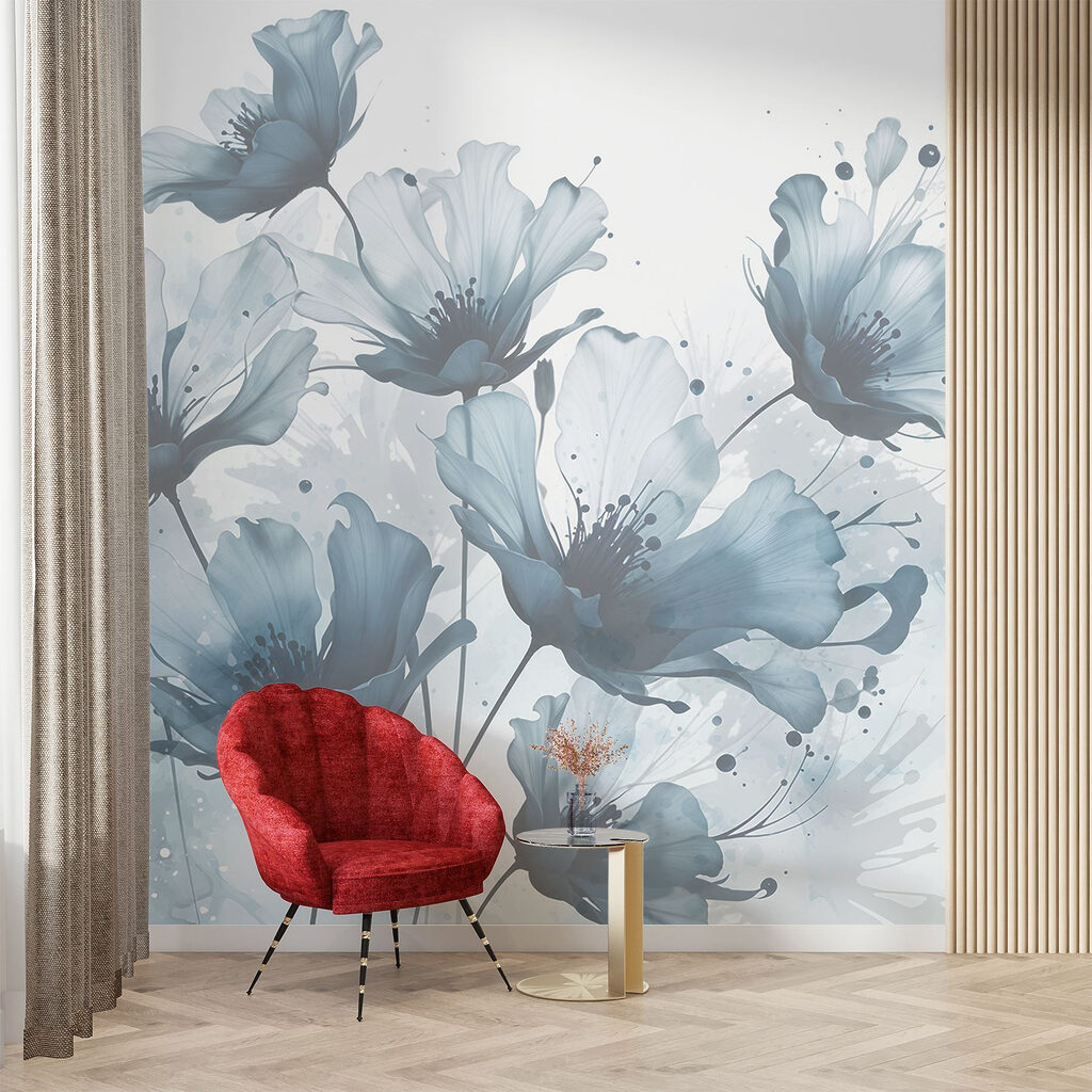 Fleurs aux projections colorées — intérieur 3