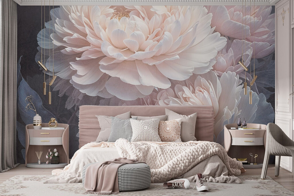 Fleurs blanches aériennes — intérieur 2