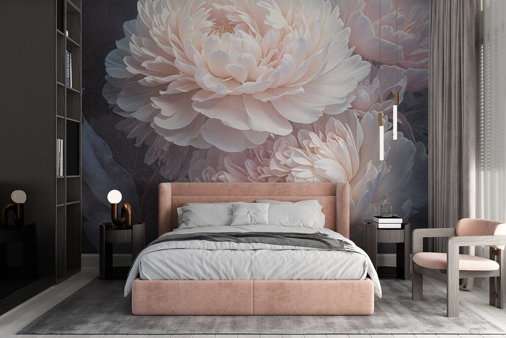 Fleurs blanches aériennes — intérieur 3