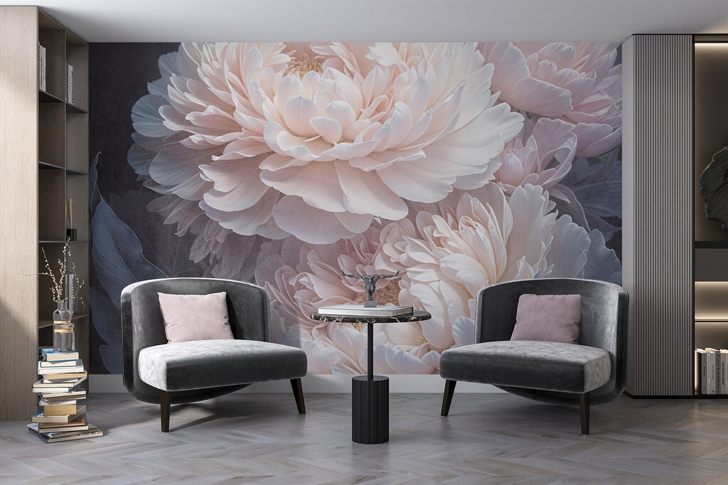 Fleurs blanches aériennes — intérieur 4