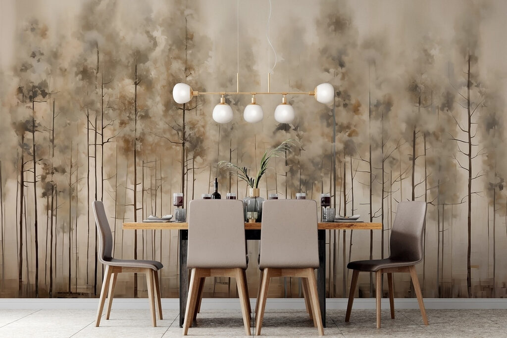 Forêt aux troncs élancés — intérieur 3