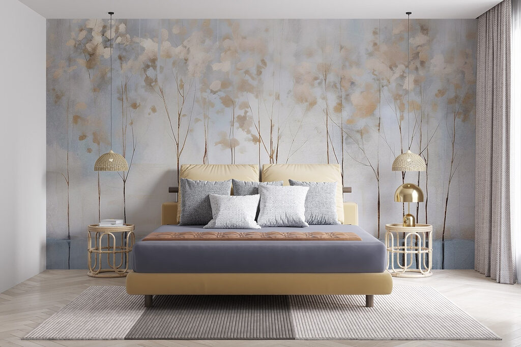 Rangée de fleurs élancées dans un intérieur