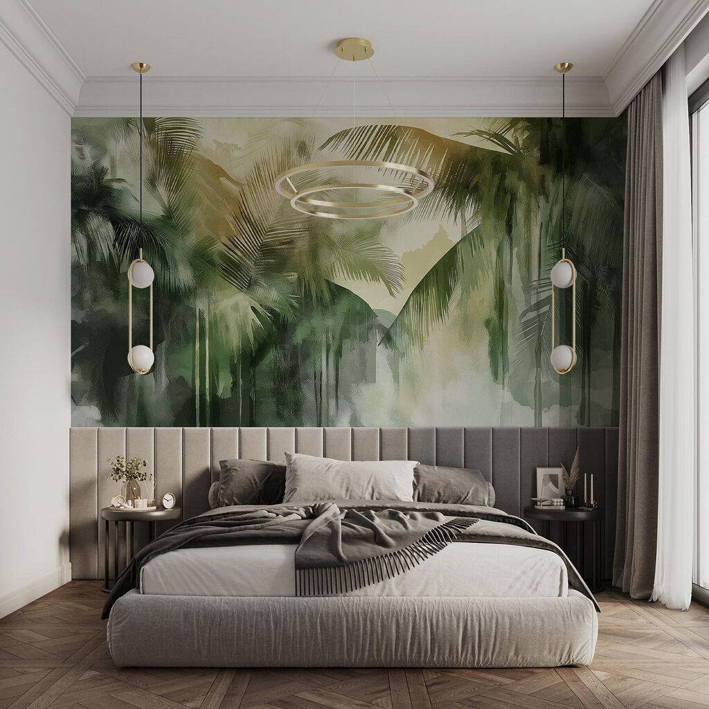 Palmiers au pinceau — intérieur 1