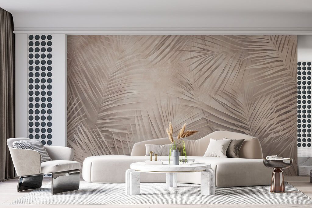 Palmes aux tons naturels — intérieur 2