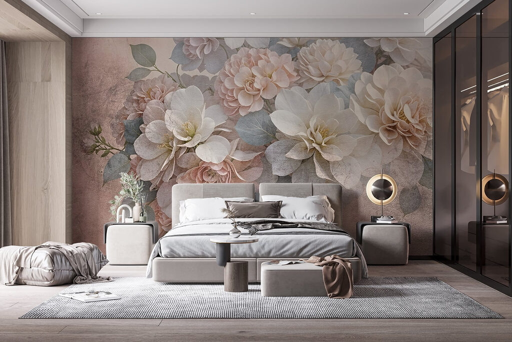 Bouquet du jardin dans un intérieur