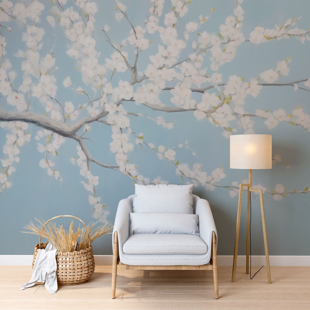 Branche fleurie arquée — intérieur 1