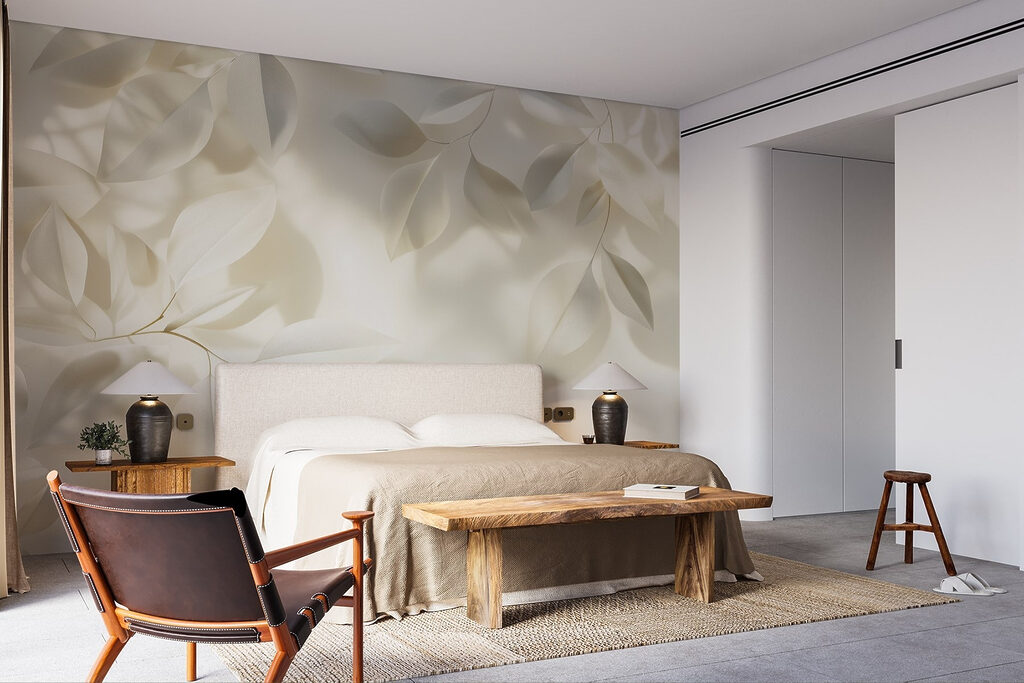 Feuilles blanches sur blanc — intérieur 4