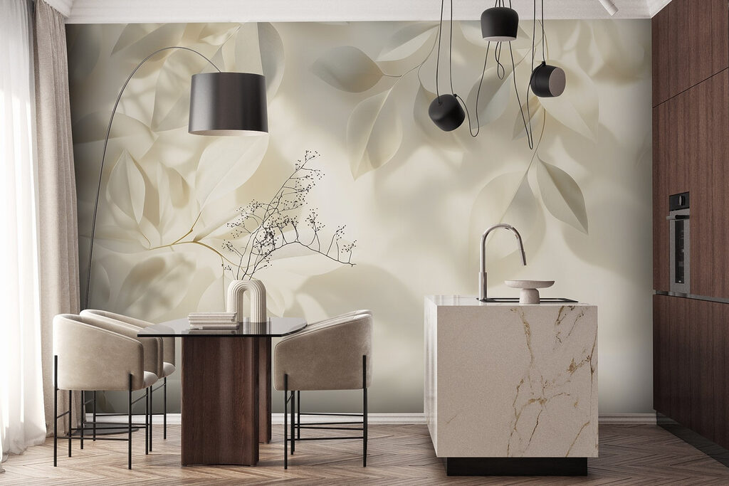 Feuilles blanches sur blanc — intérieur 6