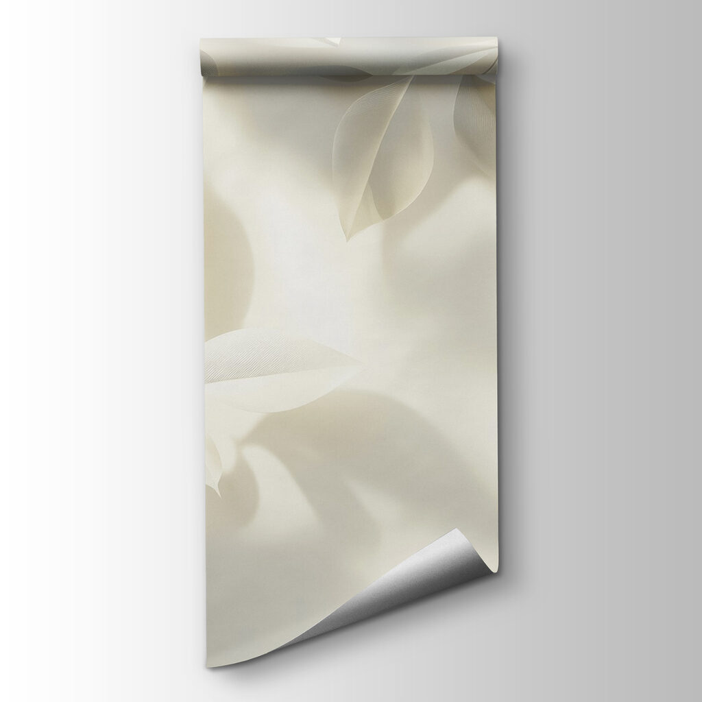 Feuilles blanches sur blanc — vue du produit