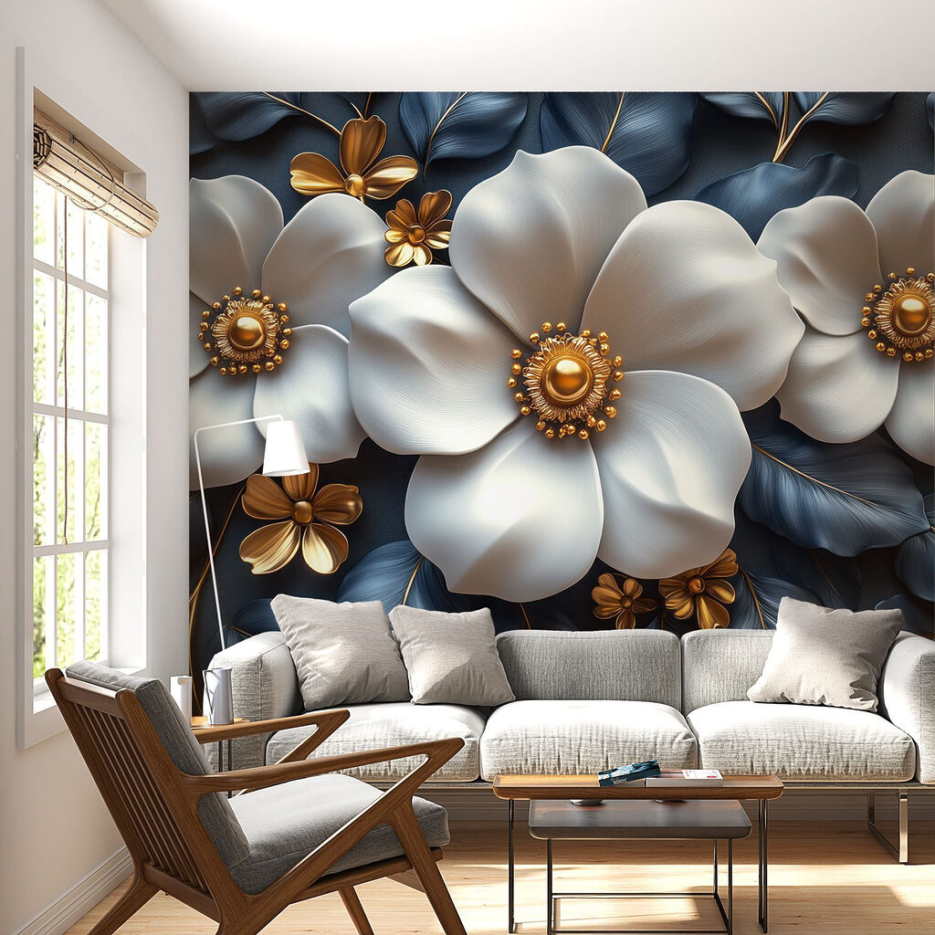 Fleurs au feuillage dense — intérieur 1
