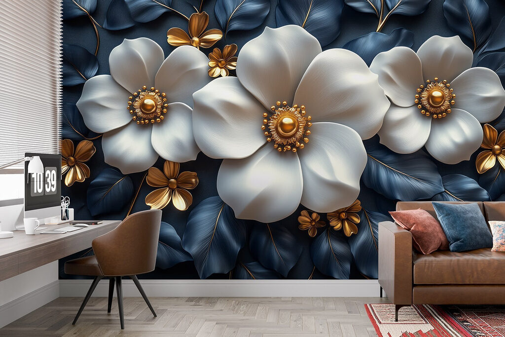 Fleurs au feuillage dense — intérieur 2