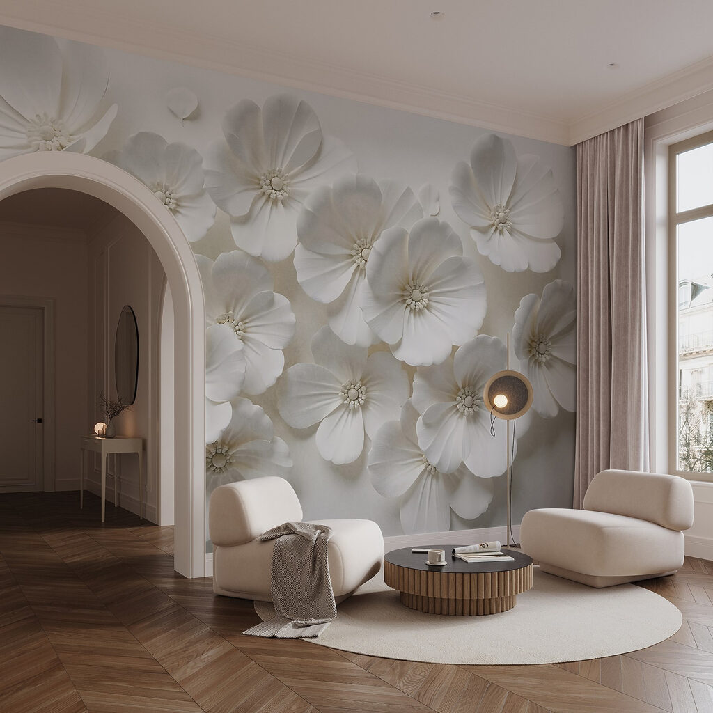 Petites fleurs blanches — intérieur 4