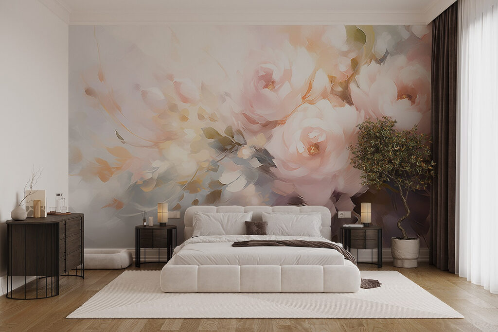 Fleurs parmi les aplats — intérieur 1