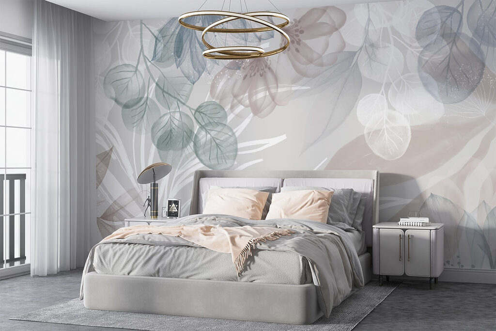 Nervures colorées superposées dans un intérieur