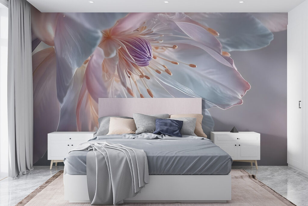 Grande fleur translucide — intérieur 1