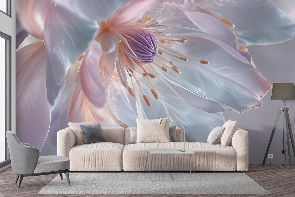 Grande fleur translucide — intérieur 2