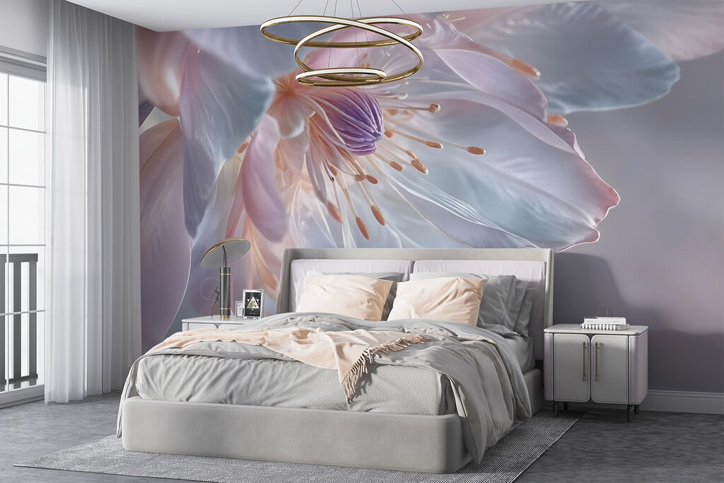 Grande fleur translucide — intérieur 3