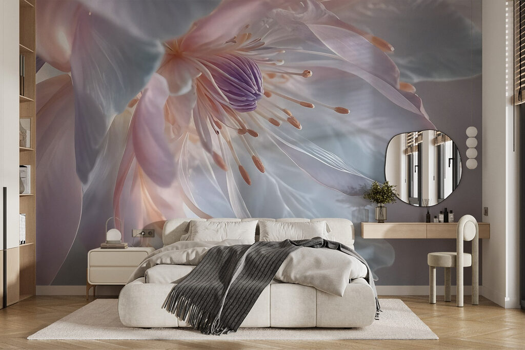 Grande fleur translucide — intérieur 4