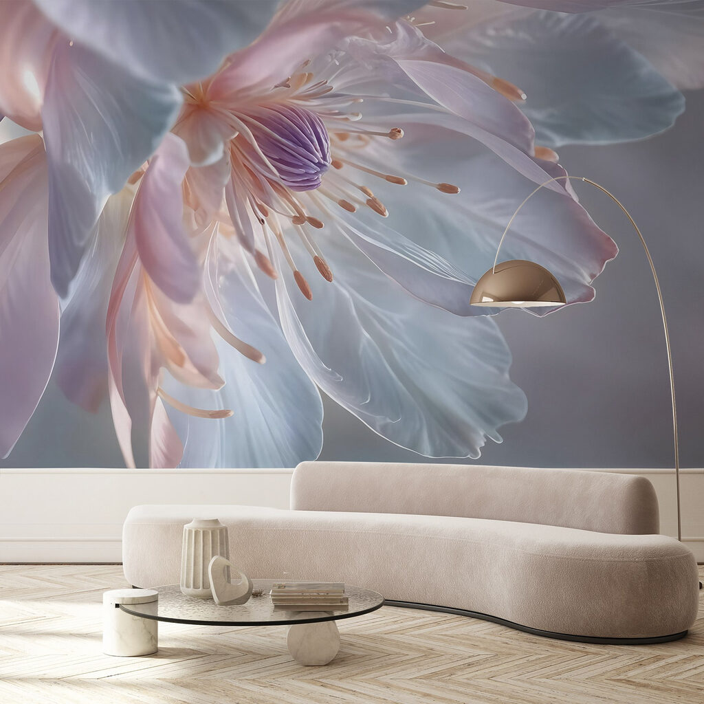 Grande fleur translucide — intérieur 6