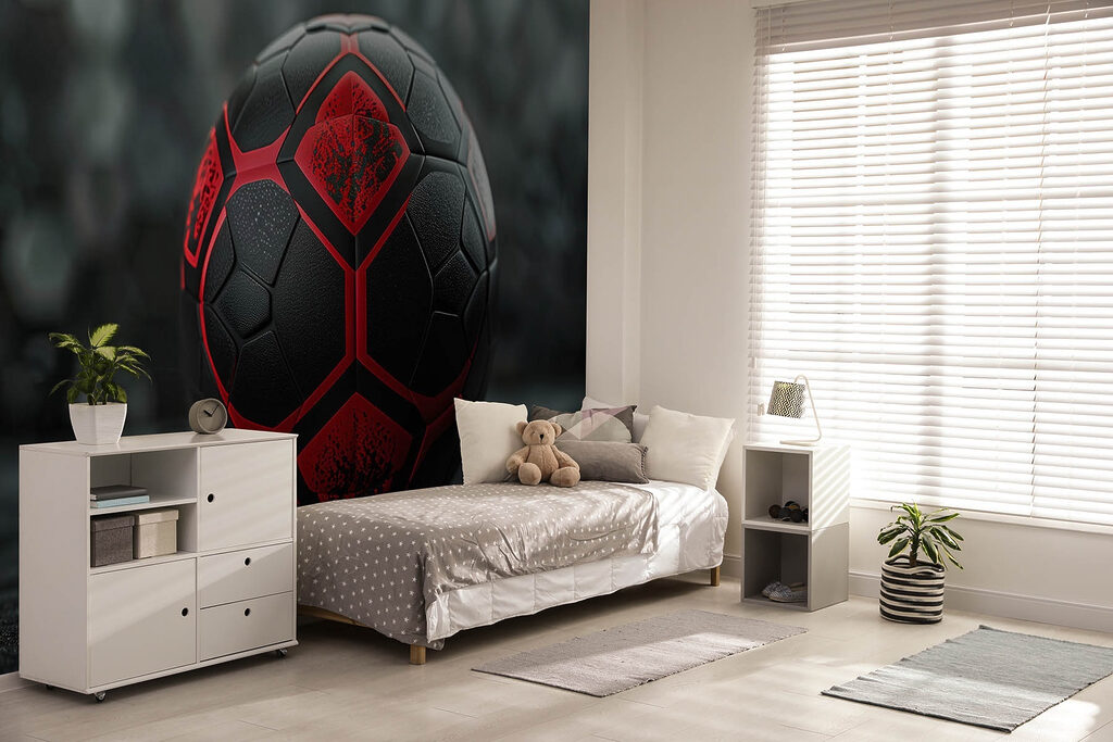 Ballon noir et rouge — intérieur 2