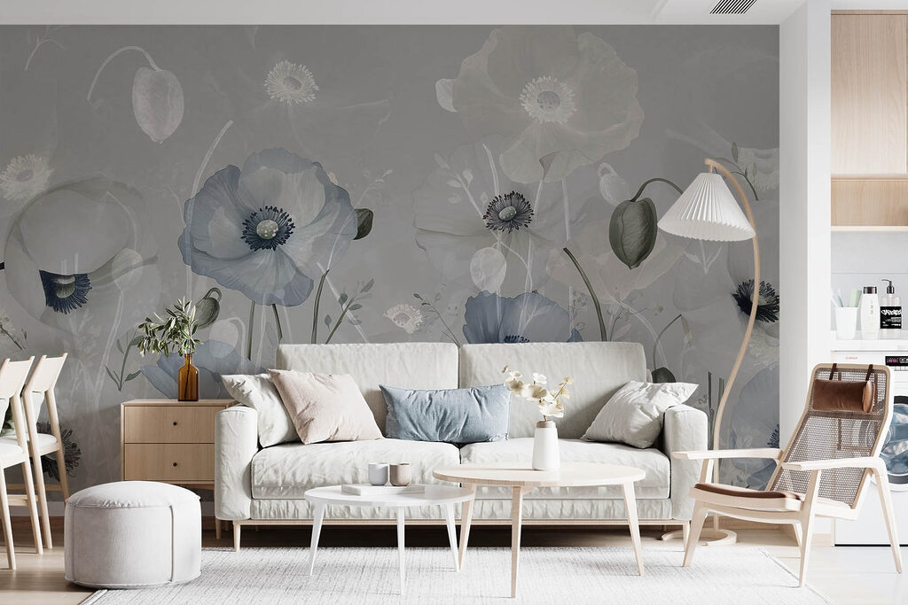 Fleurs et capsules rondes — intérieur 1