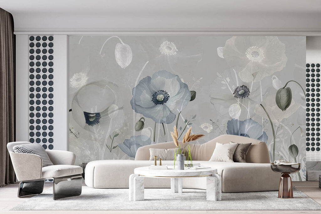 Fleurs et capsules rondes — intérieur 2